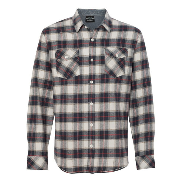 Burnside Mens 8210 Yarn-Dyed Long Sleeve Flannel Shirt Burnside Mens 8210 Yarn-Dyed Long Sleeve Flannel Shirt